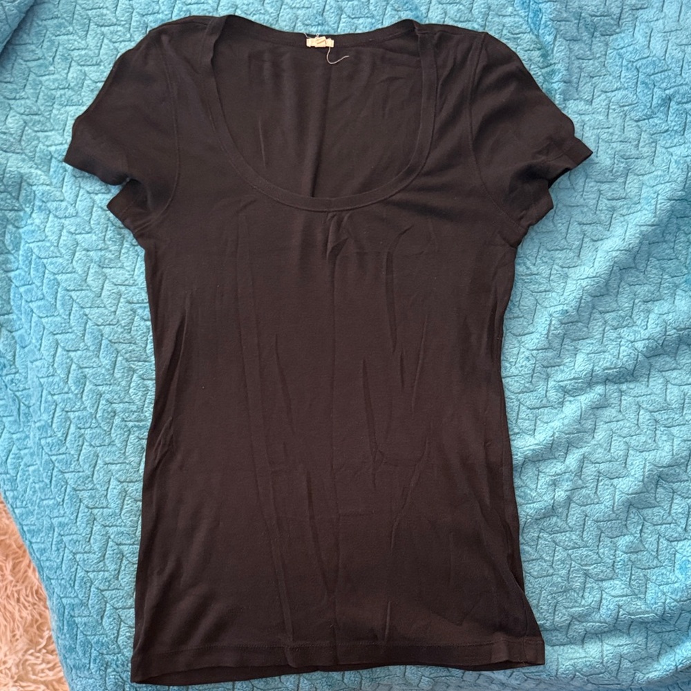 J. Crew Black Short Sleeve Tee - M